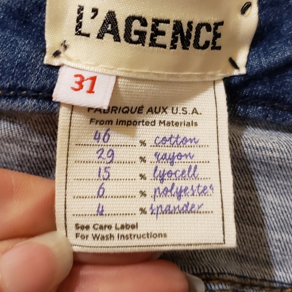L'AGENCE Margot High Rise Ankle Skinny Light Vintage - Picture 7 of 10